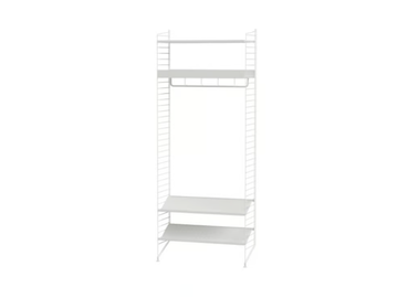 HALLWAY R - Sectional powder coated steel wardrobe with shoe rack by String Furniture - view 2